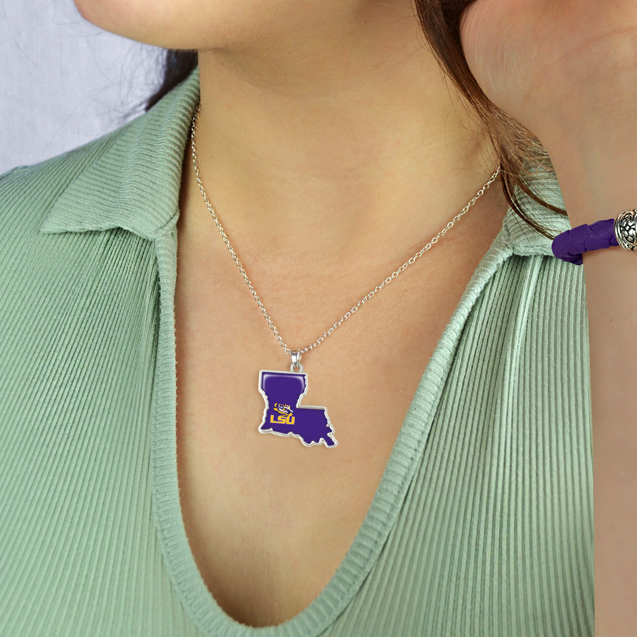 LSU Tigers Necklace- State of Mine