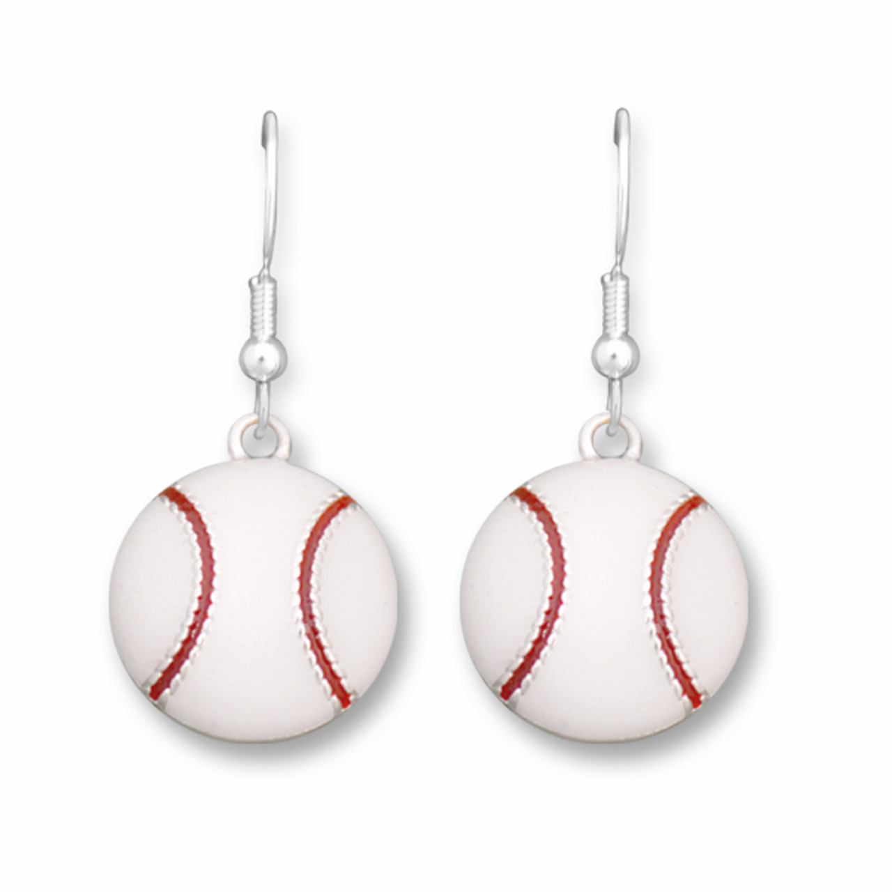 Earrings- Abby Girl Epoxy Baseball