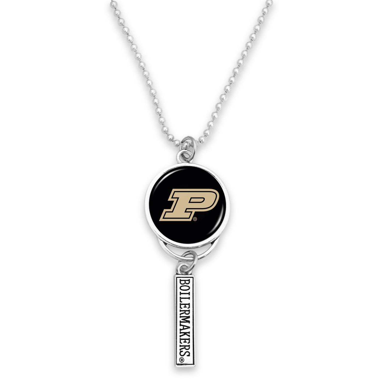 Purdue Boilermakers Car Charm- Rear View Mirror Logo with Trifecta Bar/Nameplate