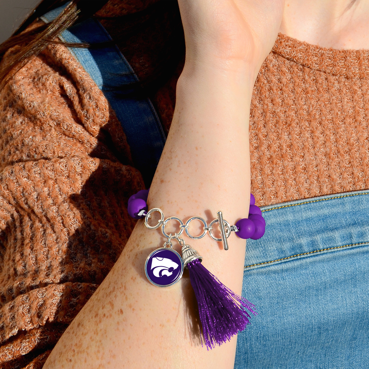 Kansas State Wildcats Bracelet- No Strings Attached