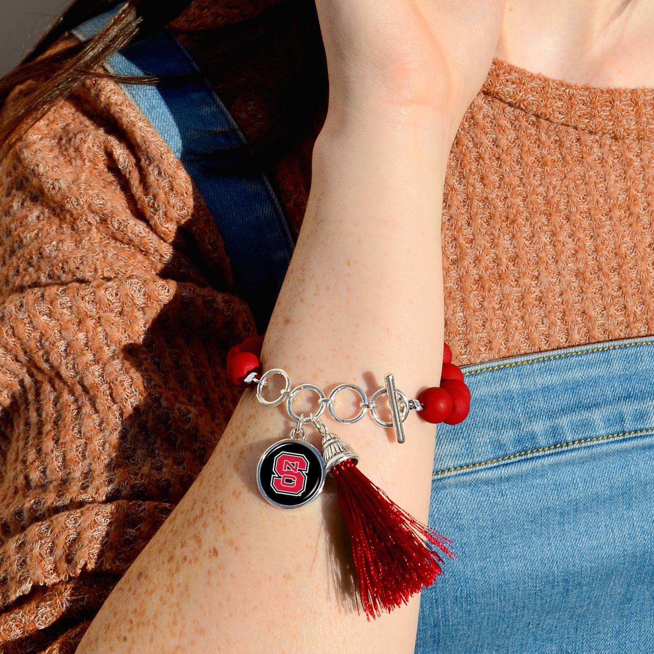 NC State Wolfpack Bracelet- No Strings Attached