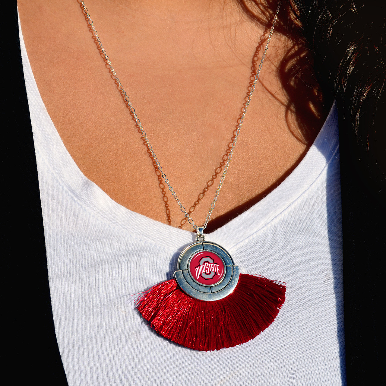 Ohio State Buckeyes Necklace- No Strings Attached