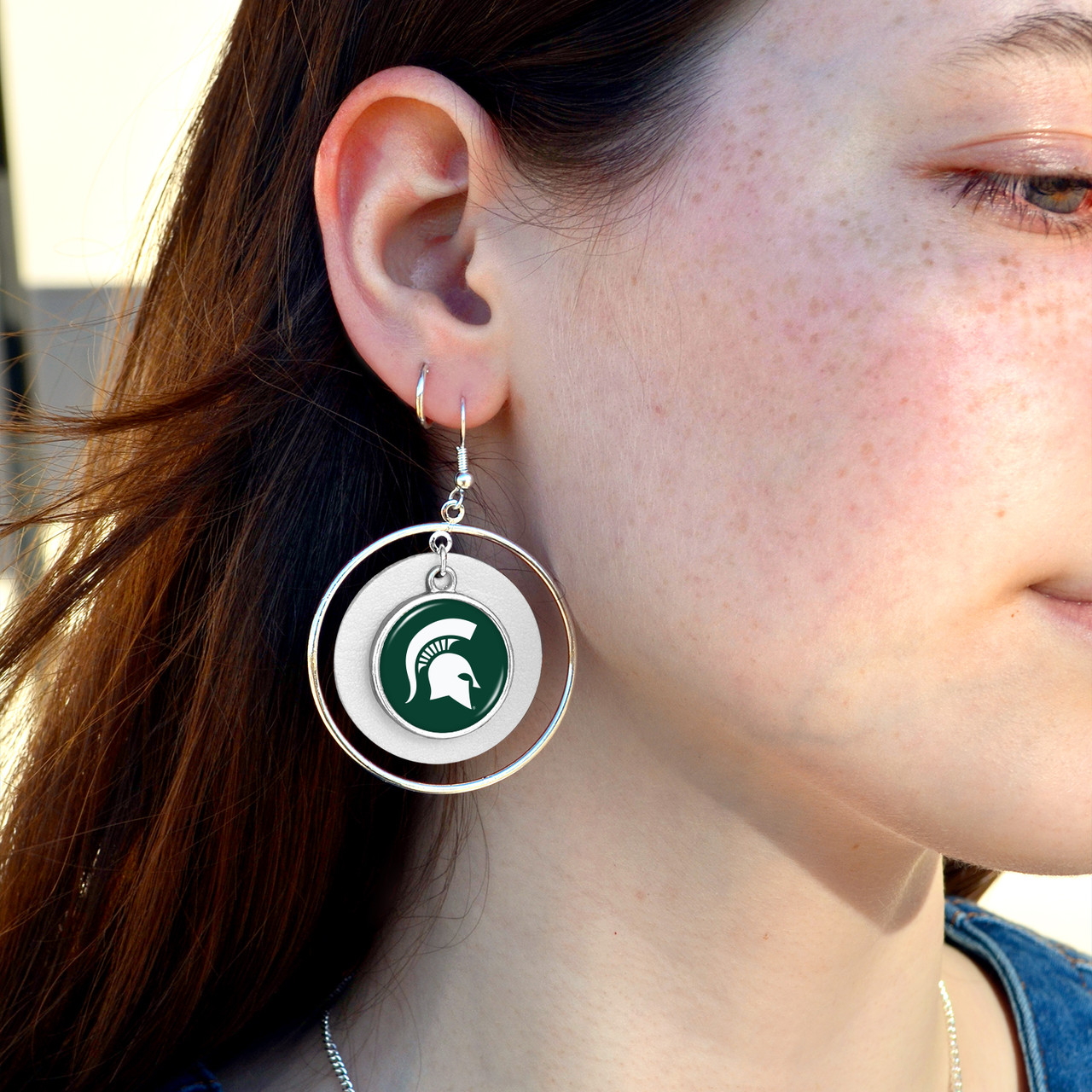 Michigan State Spartans Earrings- Lindy
