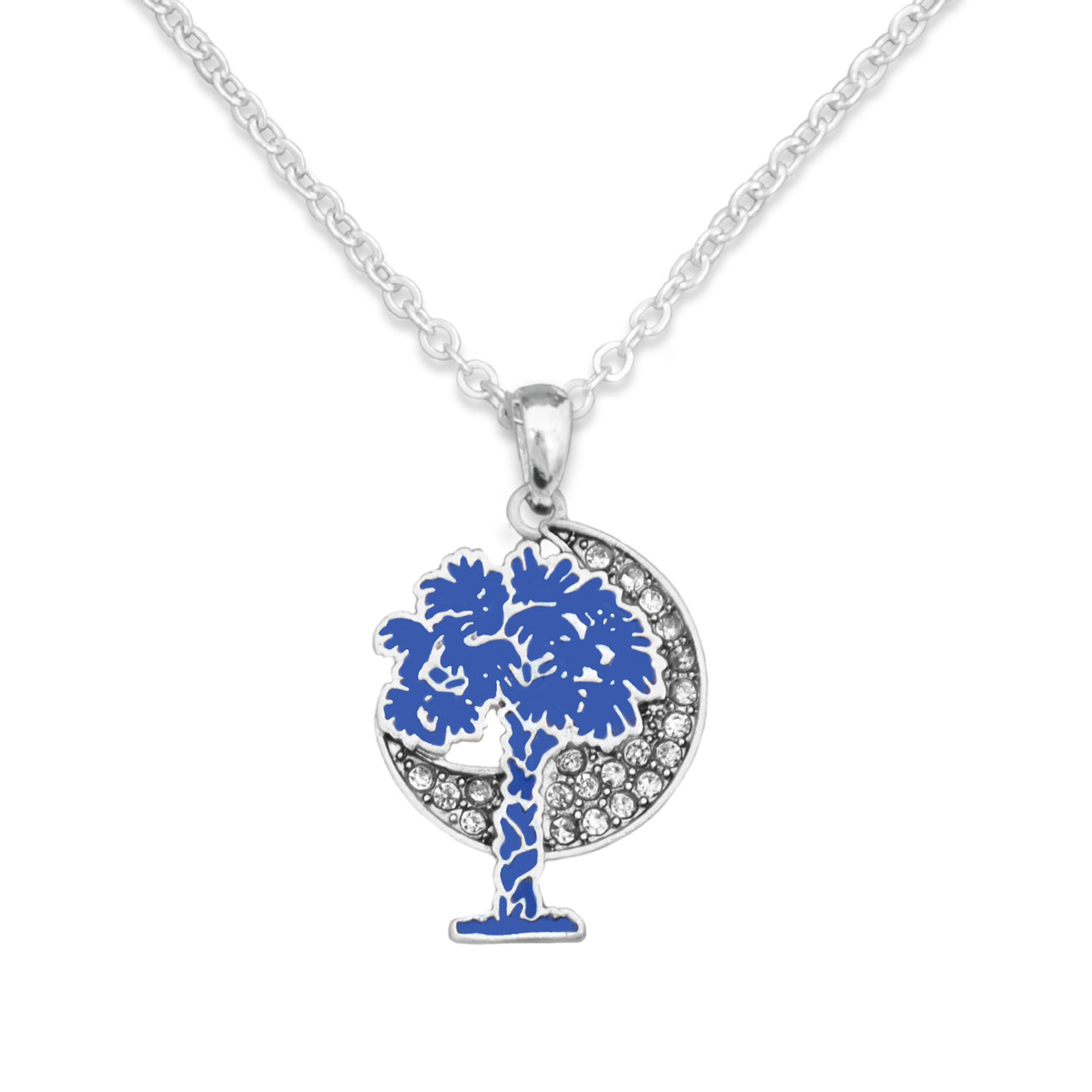 Necklace- Crystal Palmetto Moon