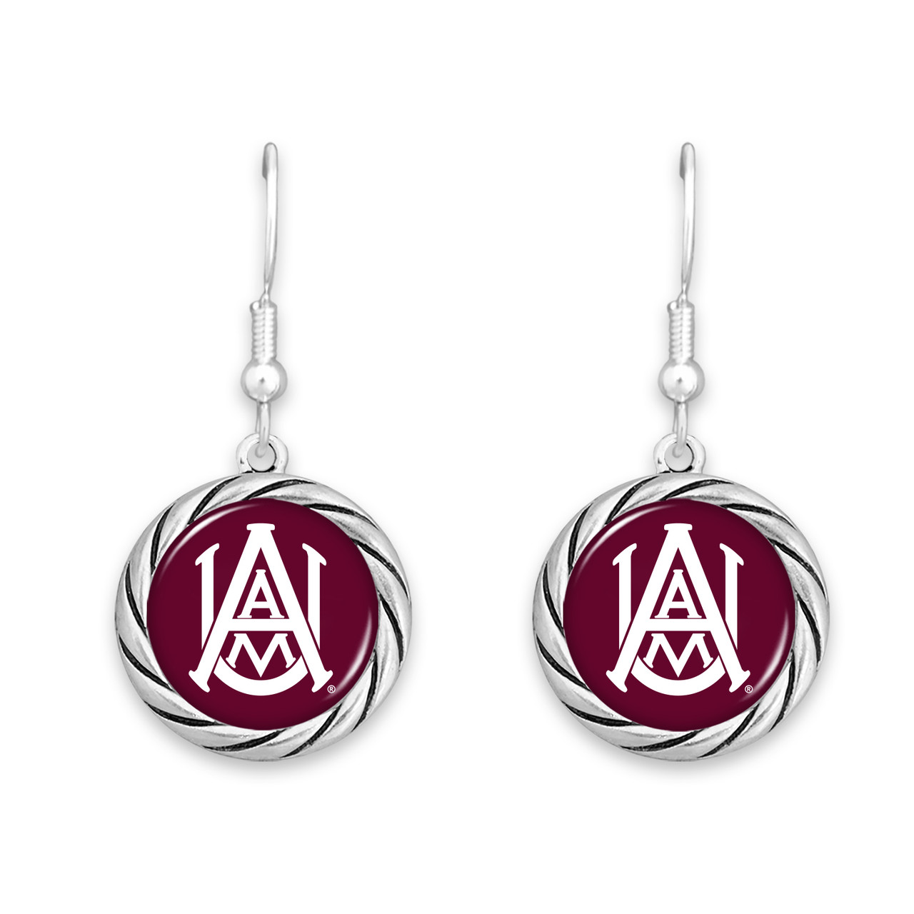 Alabama A&M Bulldogs Earrings- Twisted Rope