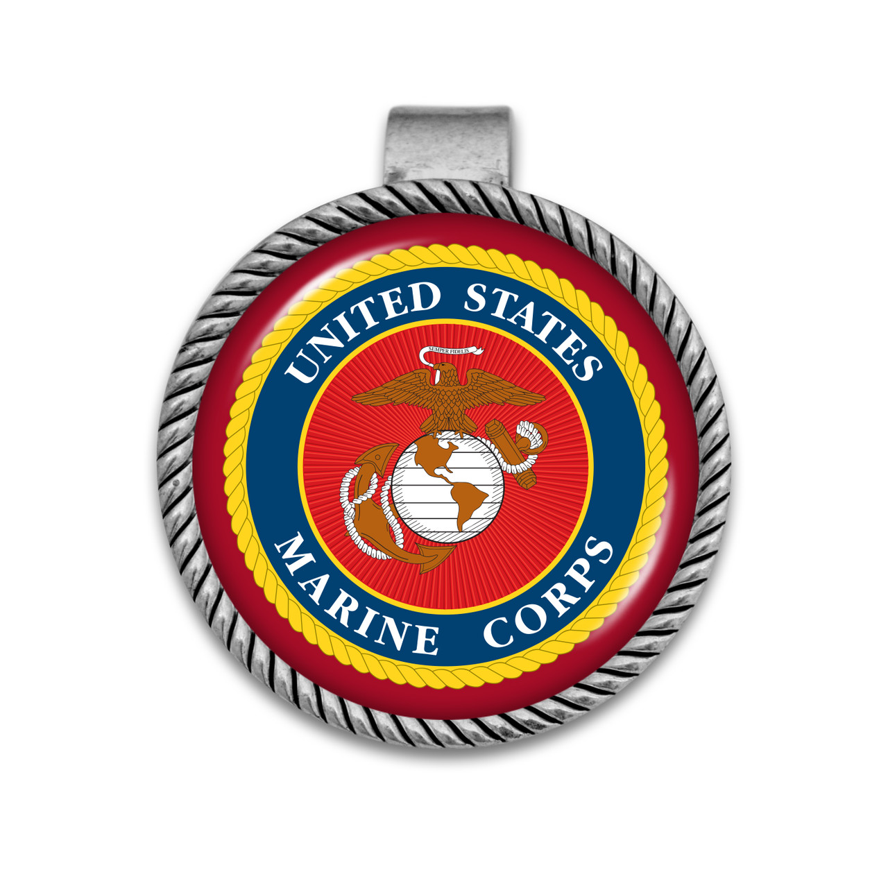 Military Visor Clip - Military Seal / U.S. Marines