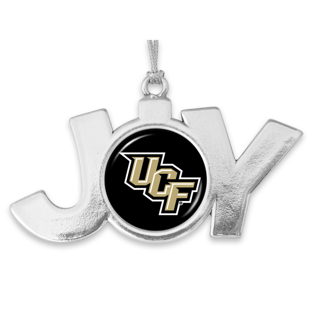 Central Florida Knights Christmas Ornament- Joy with Team Logo