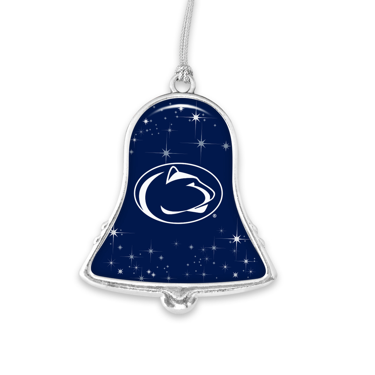 Penn State Nittany Lions Christmas Ornament- Bell with Team Logo and Stars