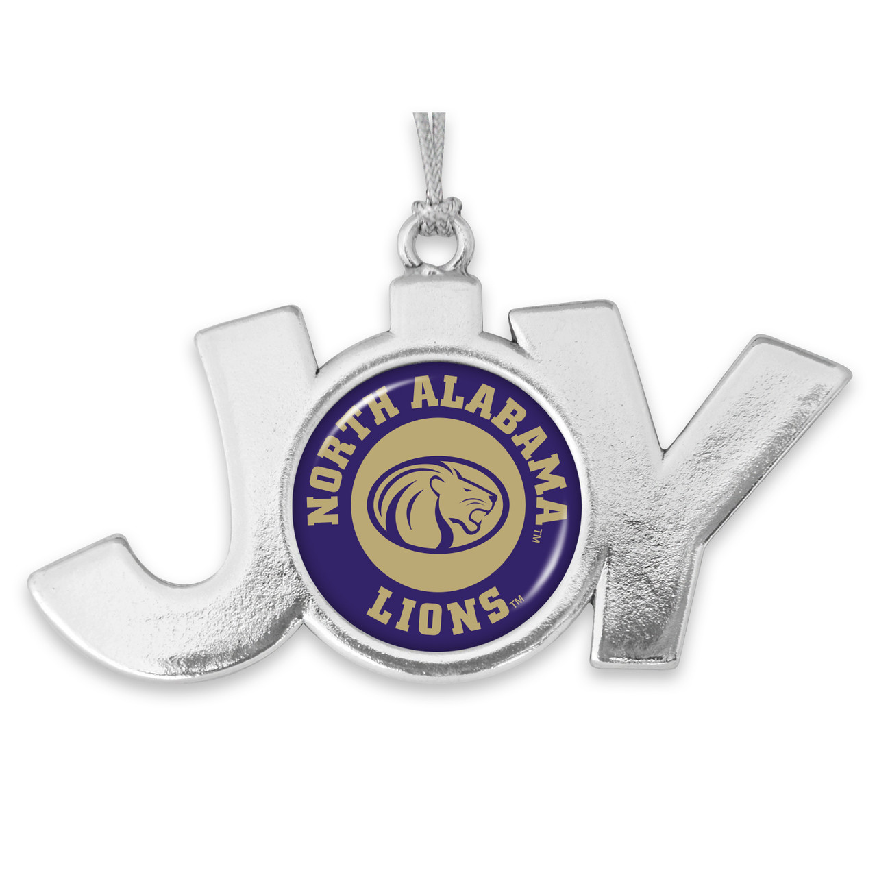 North Alabama Lions Christmas Ornament- Joy with Circle Team Logo