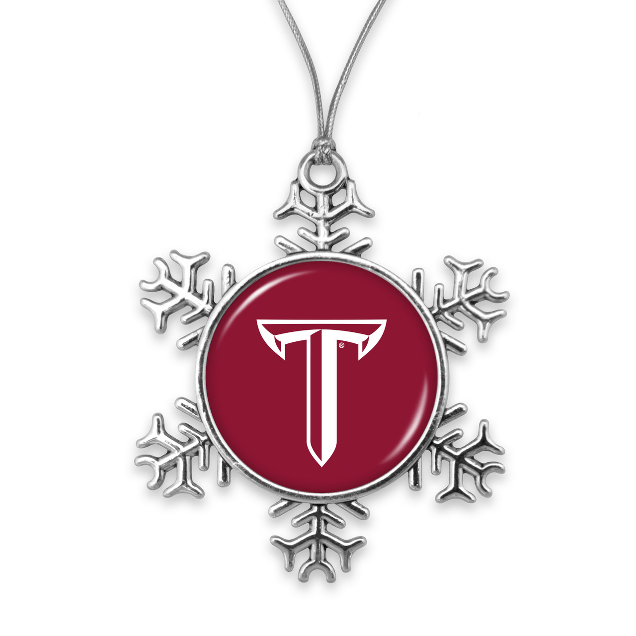 Troy Trojans Christmas Ornament- Snowflake