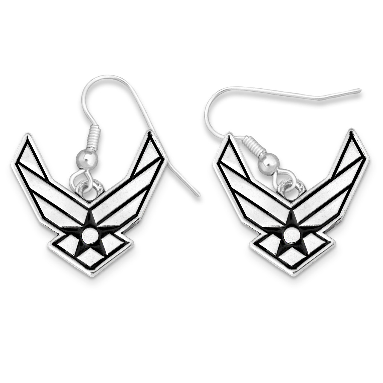 U.S. Air Force® Earrings- Silver Logo