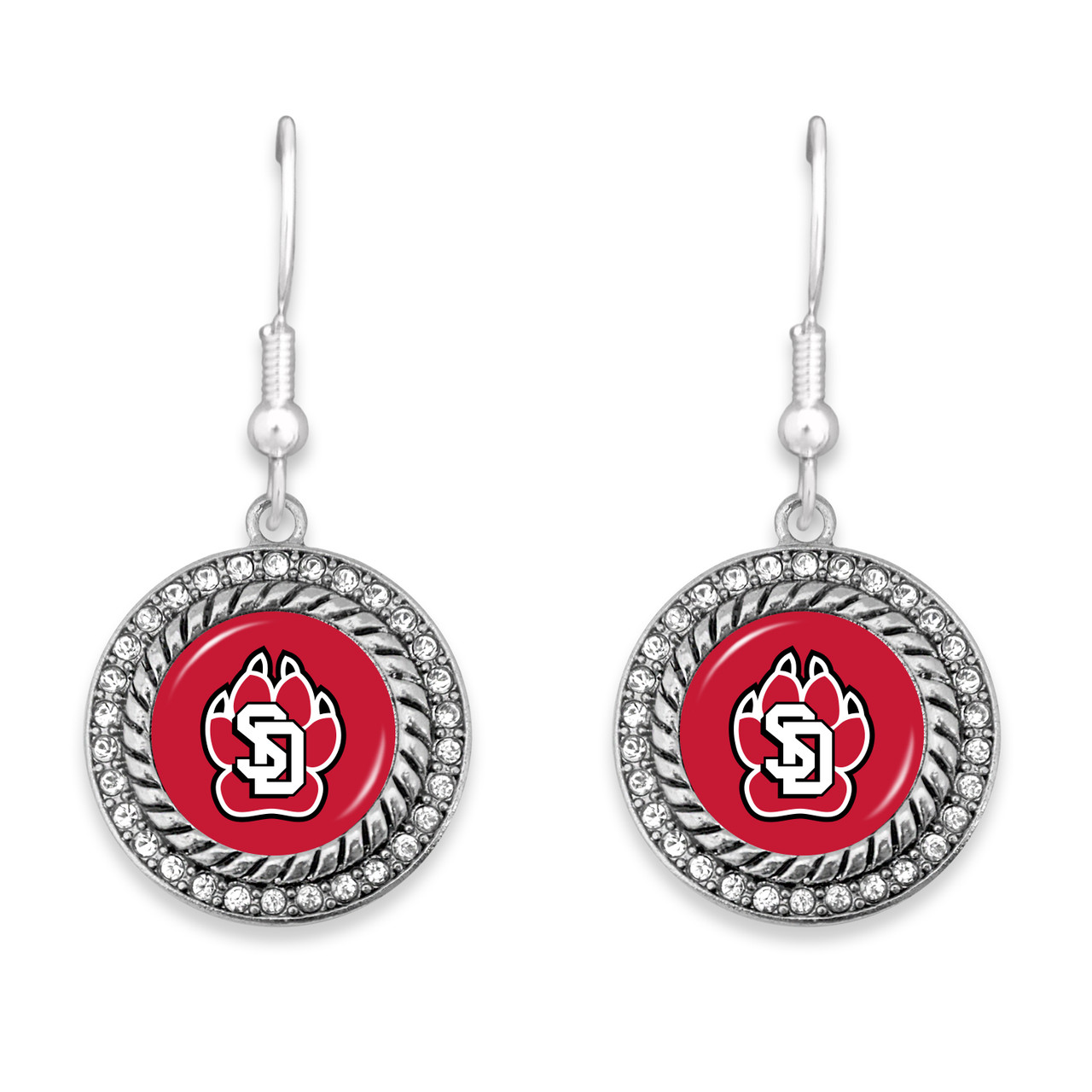 South Dakota Coyotes Earrings- Allie