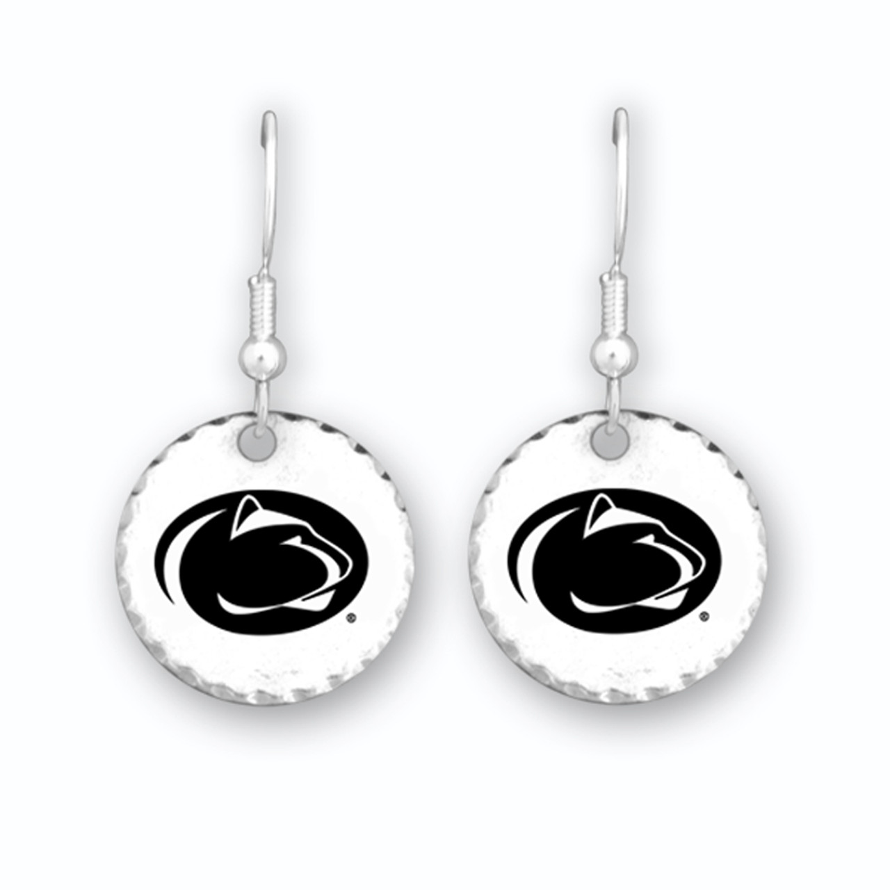 Penn State Nittany Lions Earrings- Stamped Disk