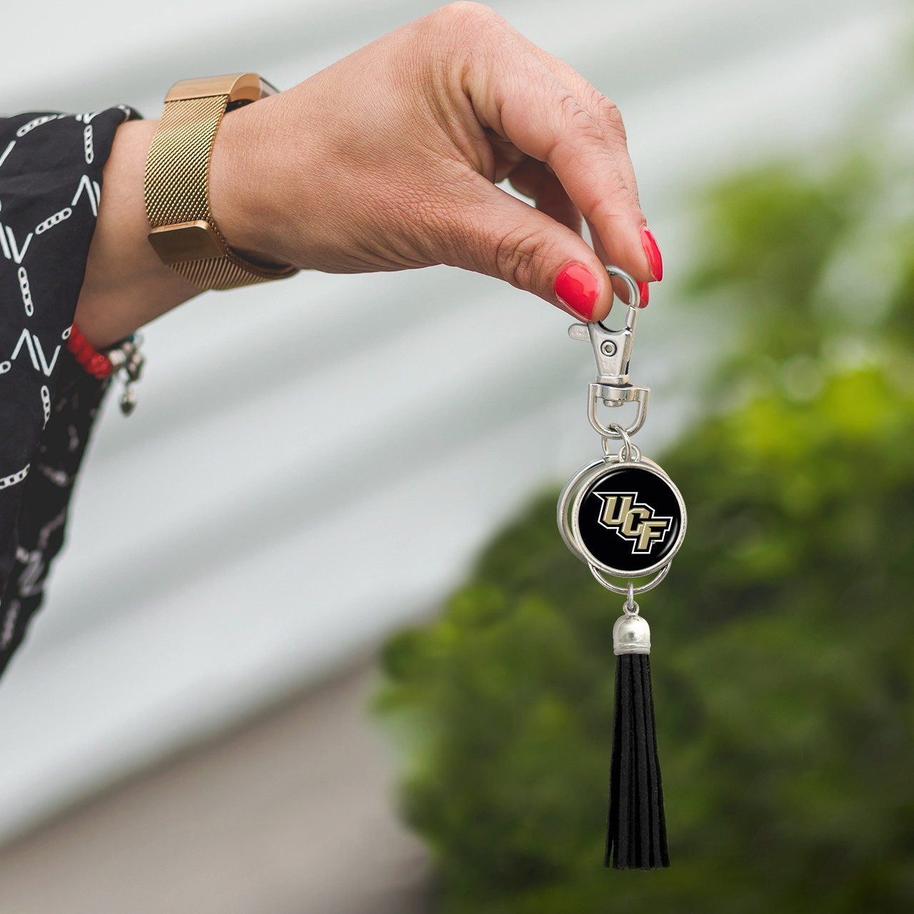 Central Florida Knights Key Chain- Tassel