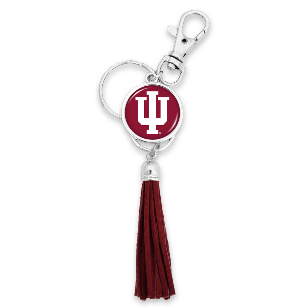 Indiana Hoosiers Key Chain- Tassel