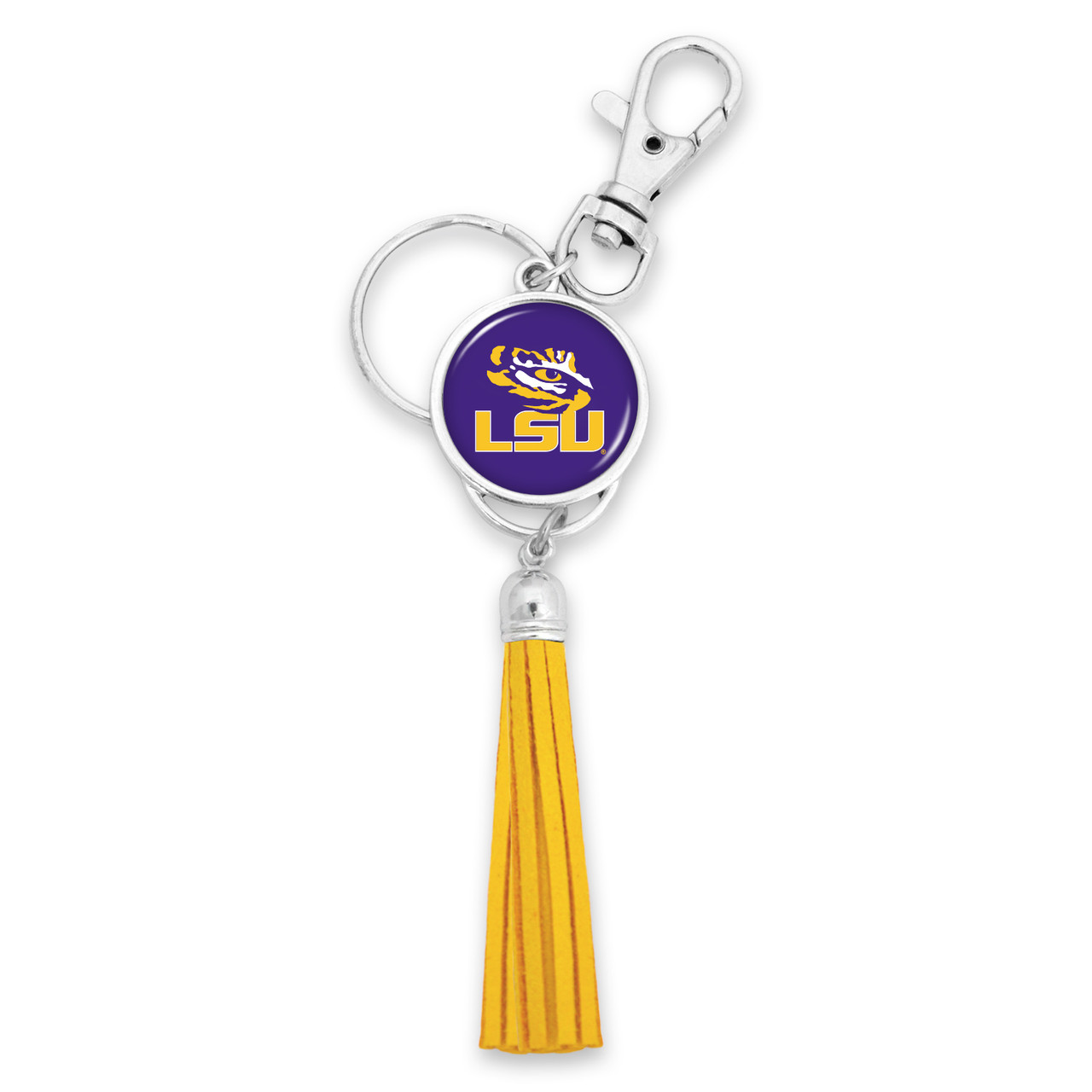 LSU Tigers Key Chain- Tassel