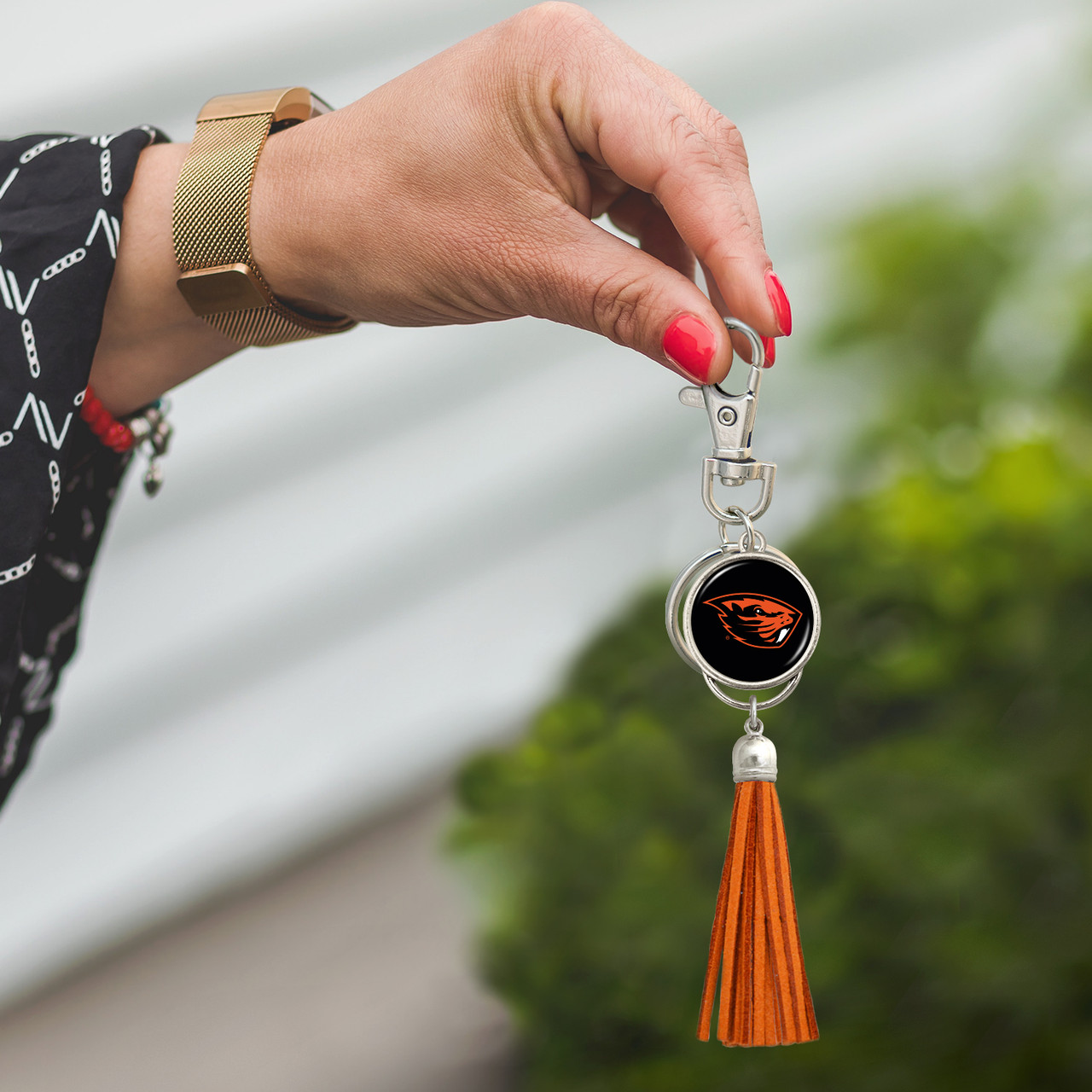 Oregon State Beavers Key Chain- Tassel