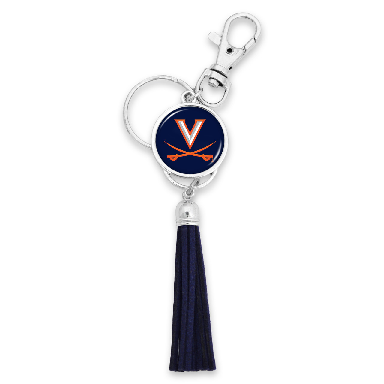 Virginia Cavaliers Key Chain- Tassel