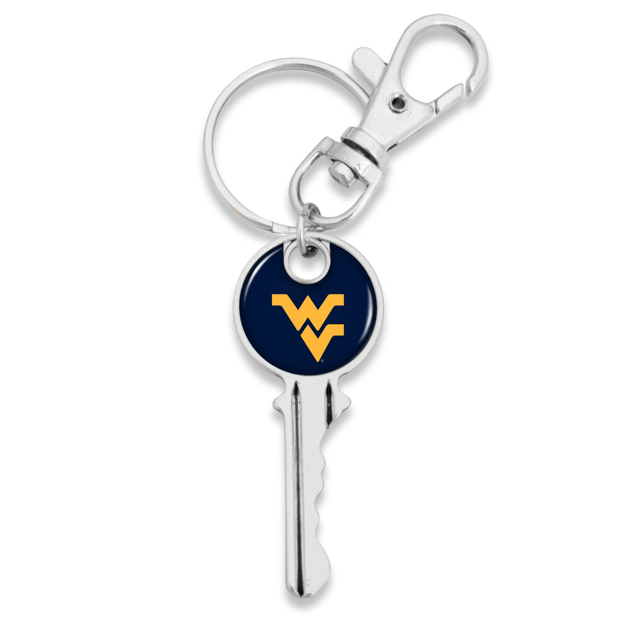 West Virginia Mountaineers Key Chain- Round