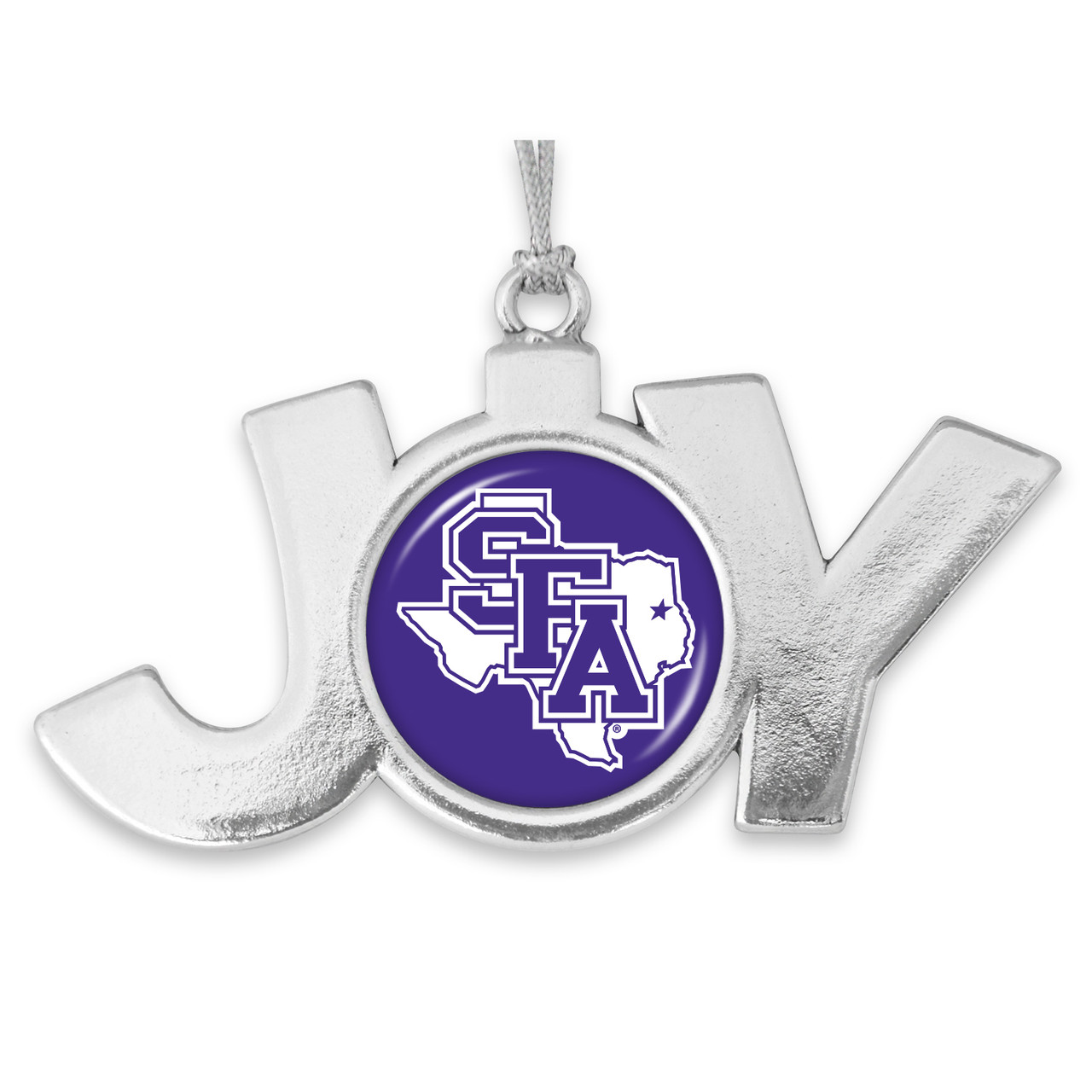 Stephen F. Austin State Lumberjacks Christmas Ornament- Joy with Team Logo