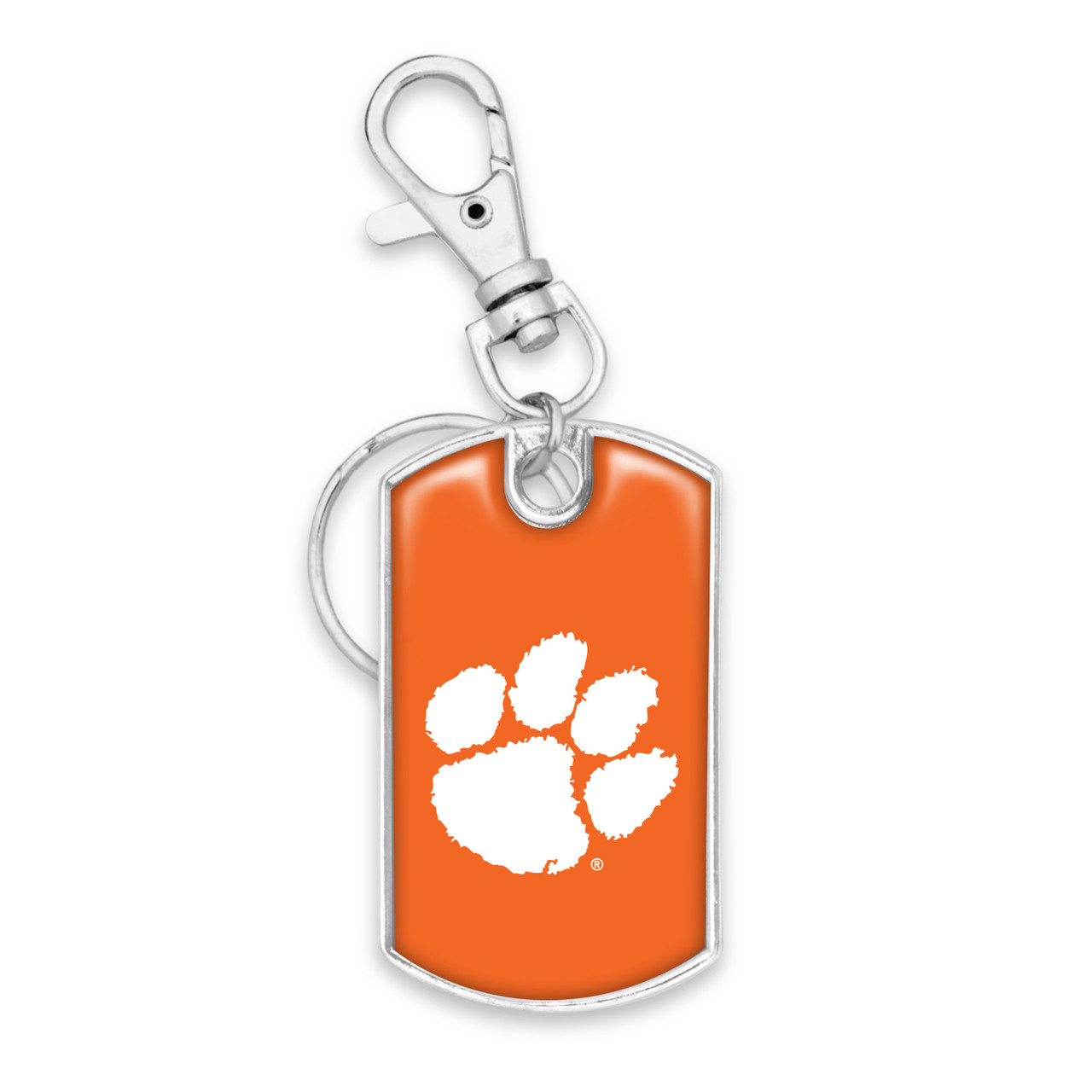 Clemson Tigers Key Chain- Dog Tag