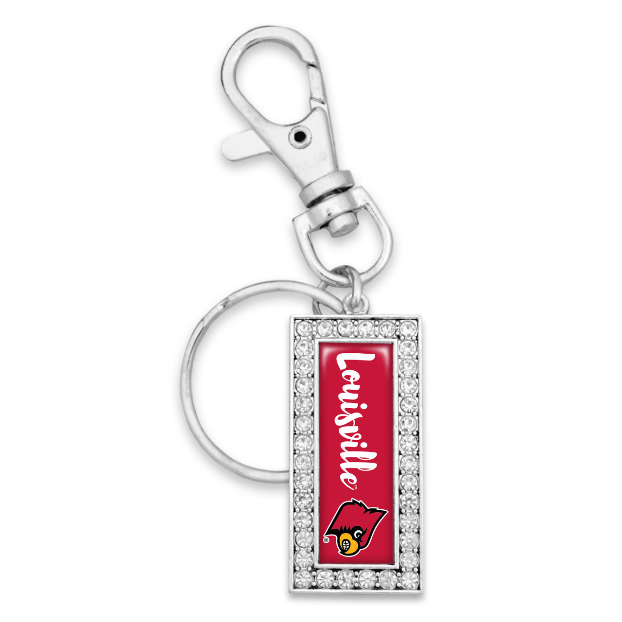 Louisville Cardinals Key Chain- Script Logo