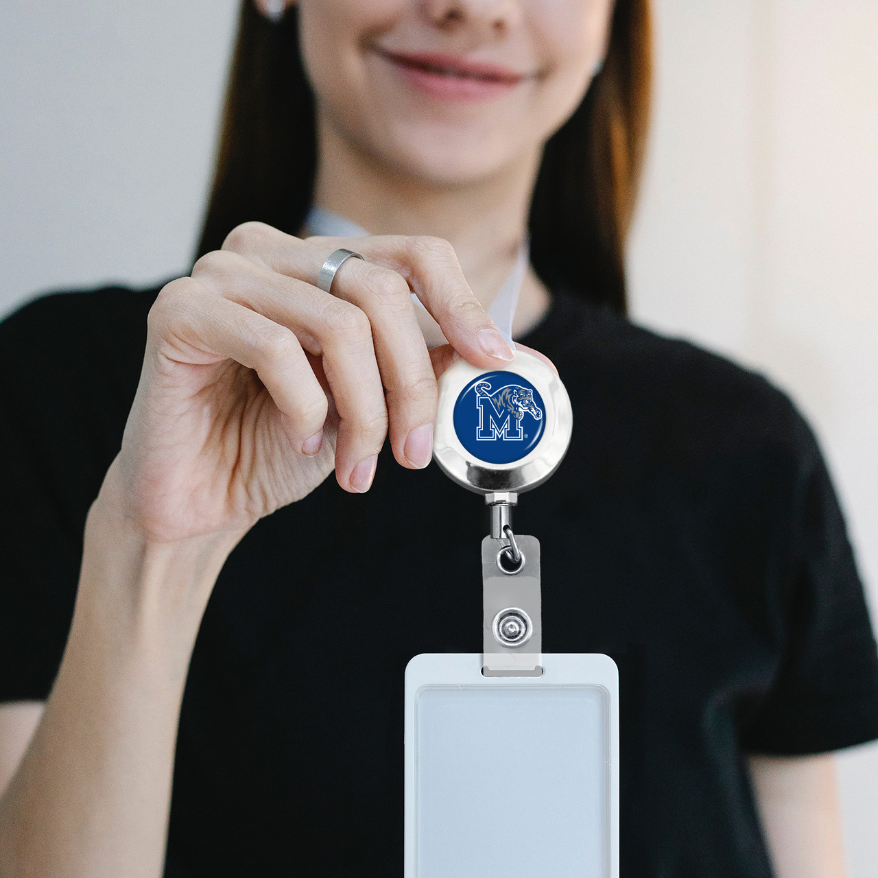 Memphis Tigers Badge Reel- Round