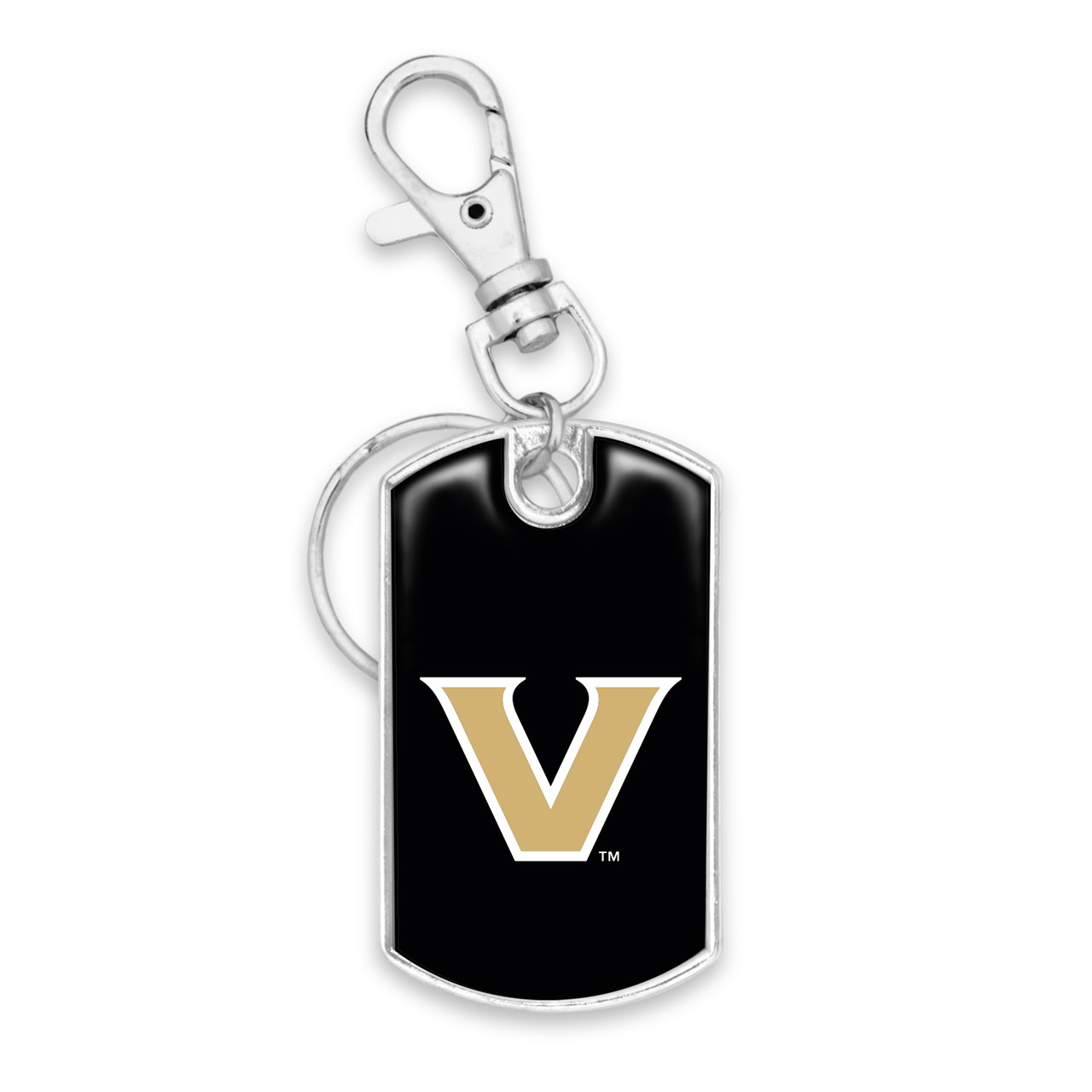 Vanderbilt Commodores Key Chain- Dog Tag