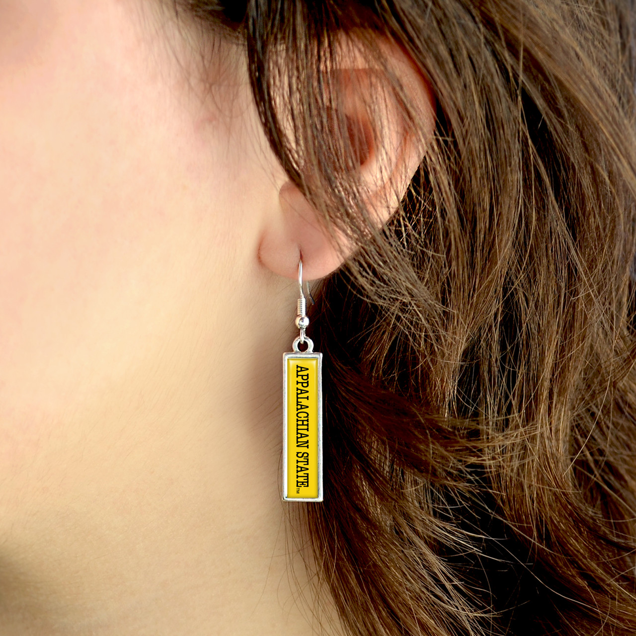 Appalachian State Mountaineers Earrings- Nameplate