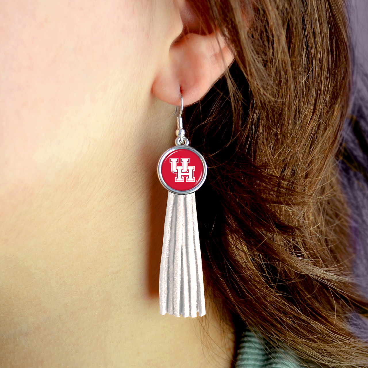 Houston Cougars Earrings-  Harper