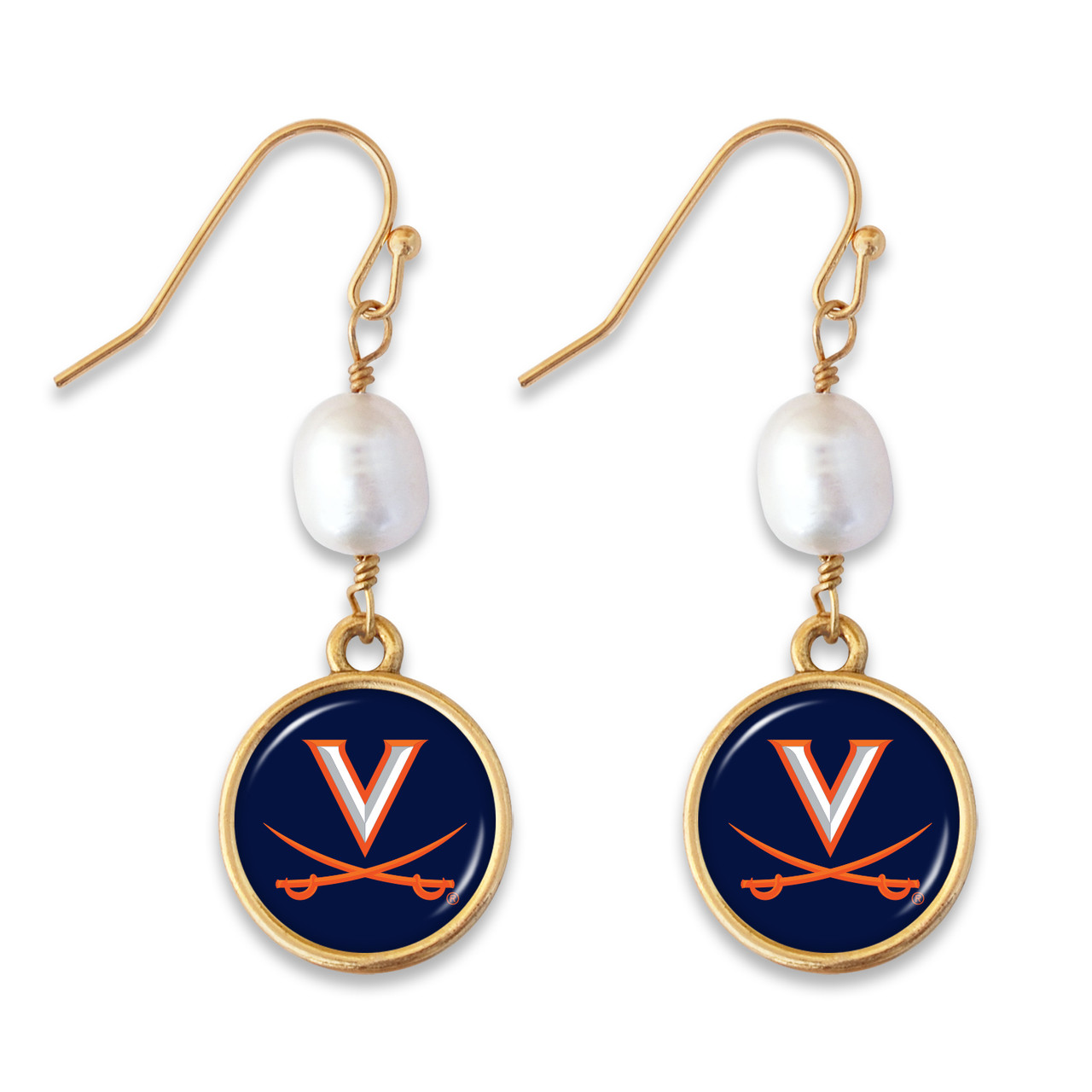 Virginia Cavaliers Earrings - Diana