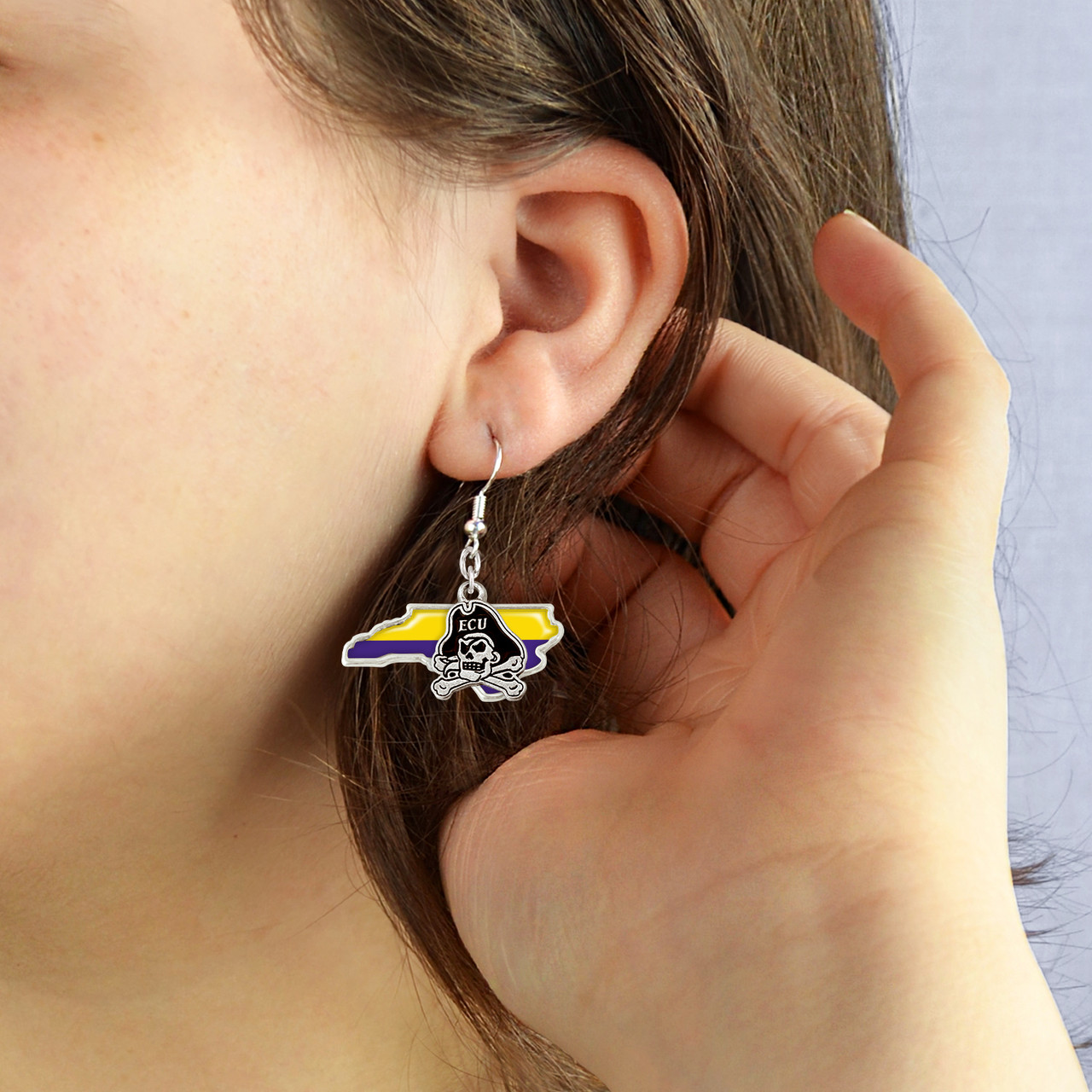 East Carolina Pirates Earrings- Tara