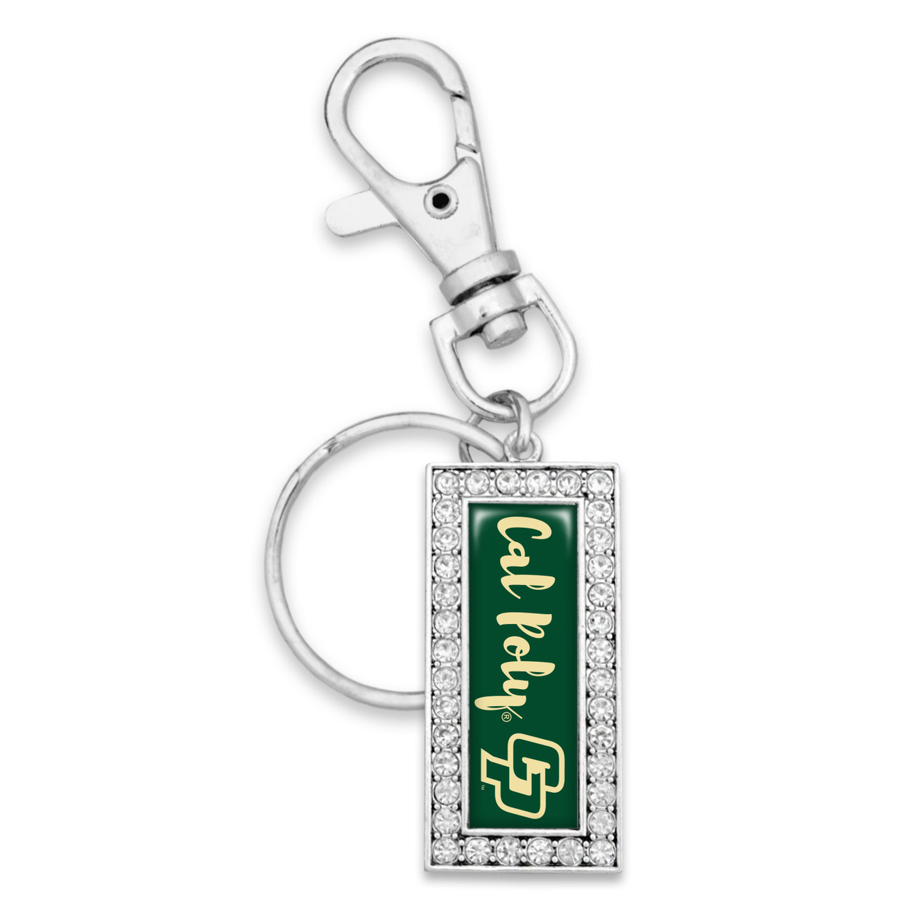 Cal Poly Mustangs Key Chain- Script Logo