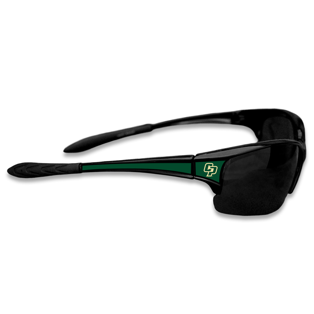 Cal Poly Mustangs Sports Rimless College Sunglasses (Black)