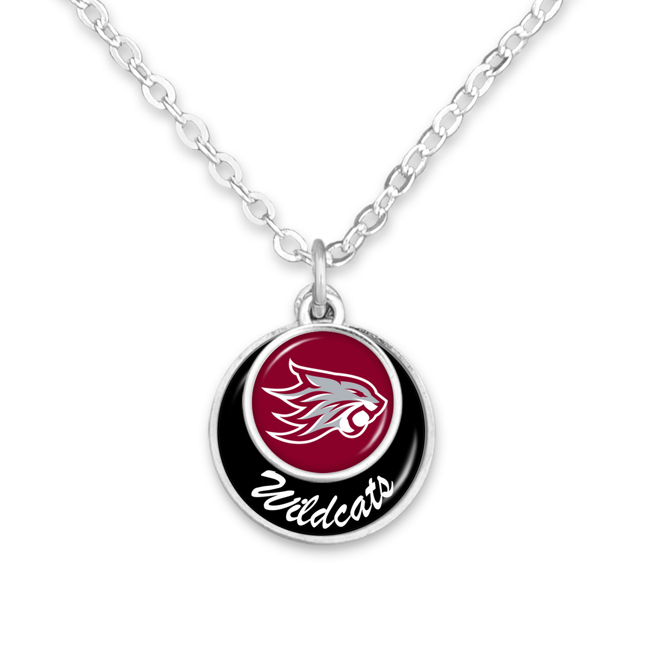 Chico State Wildcats Necklace- Stacked Disk