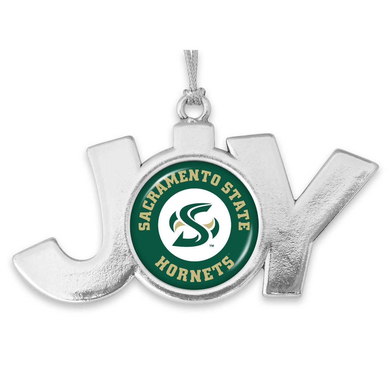 Sacramento State Hornets Christmas Ornament- Joy with Circle Team Logo