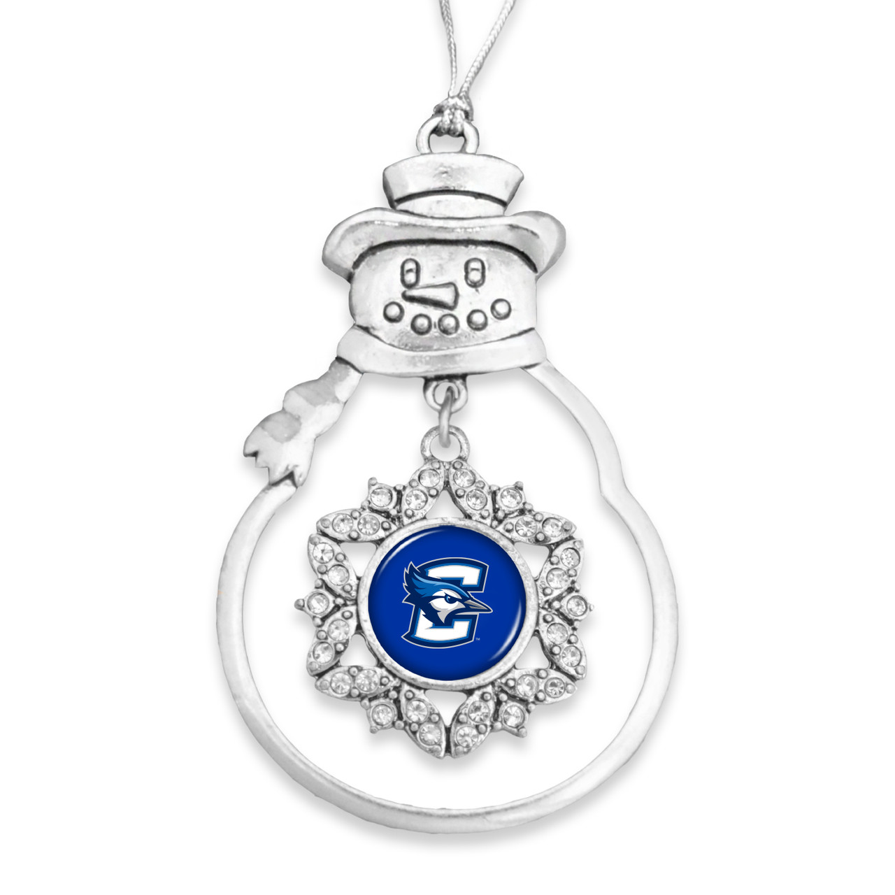 Creighton Bluejays Snowman Christmas Ornament