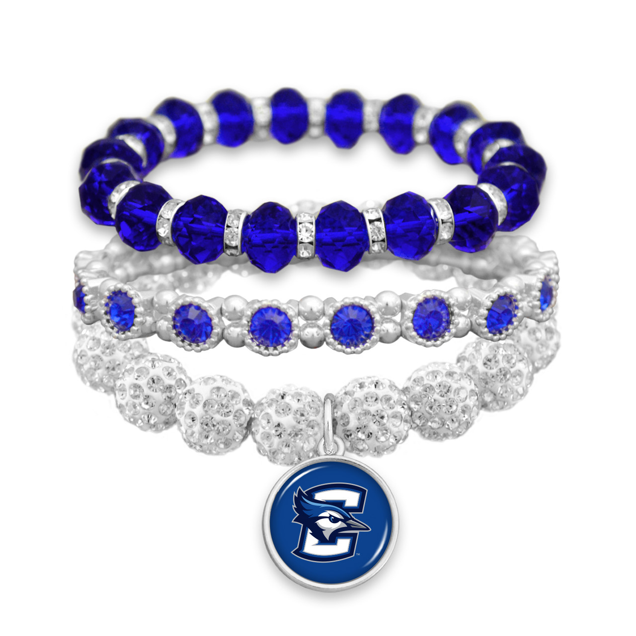 Creighton Bluejays Bracelet- Amanda Stack- Crystal