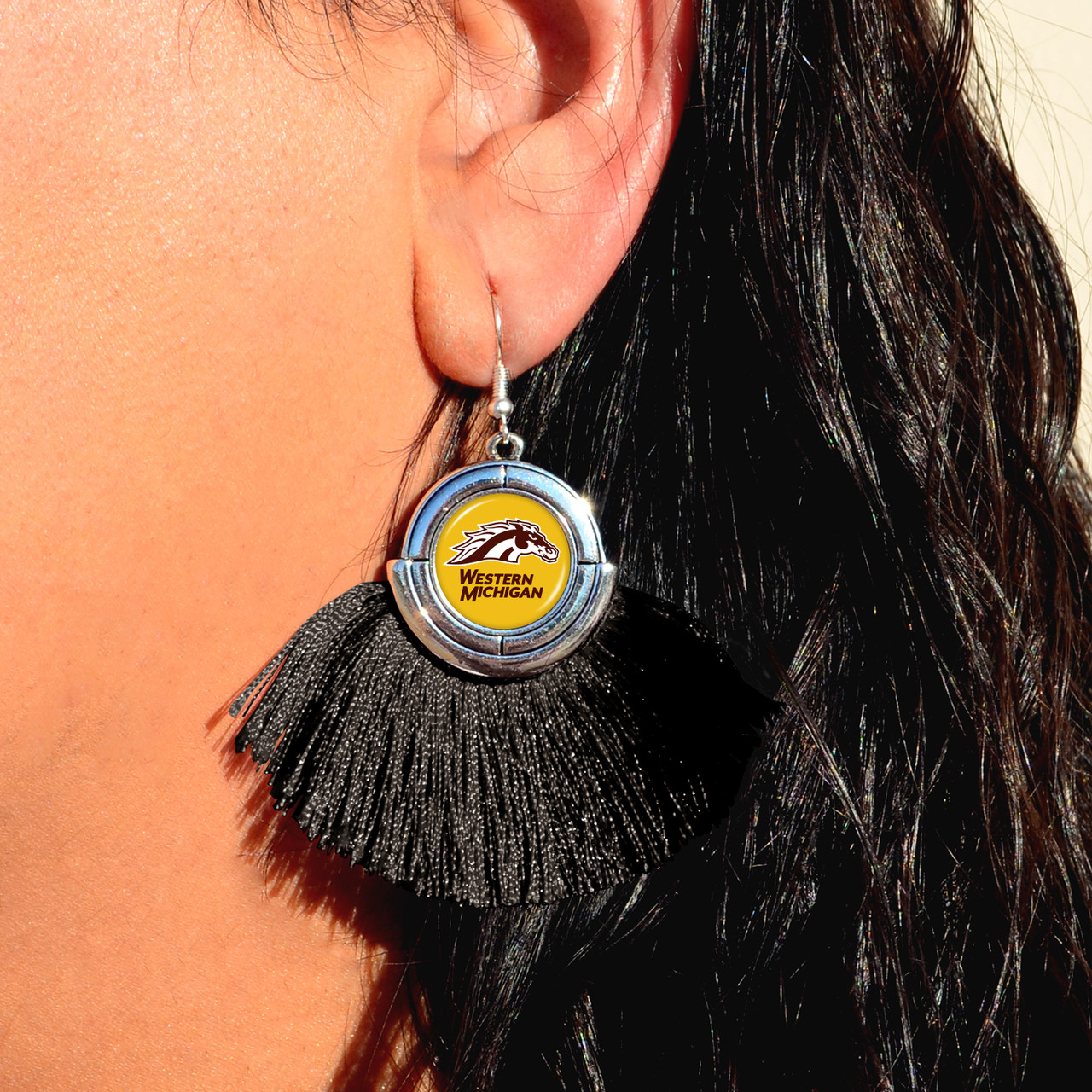 Western Michigan Broncos Earrings- No Strings Attached