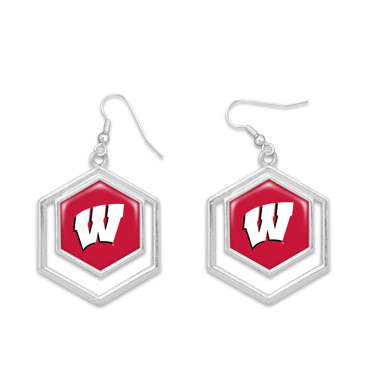 Wisconsin Badgers Earrings- Juno