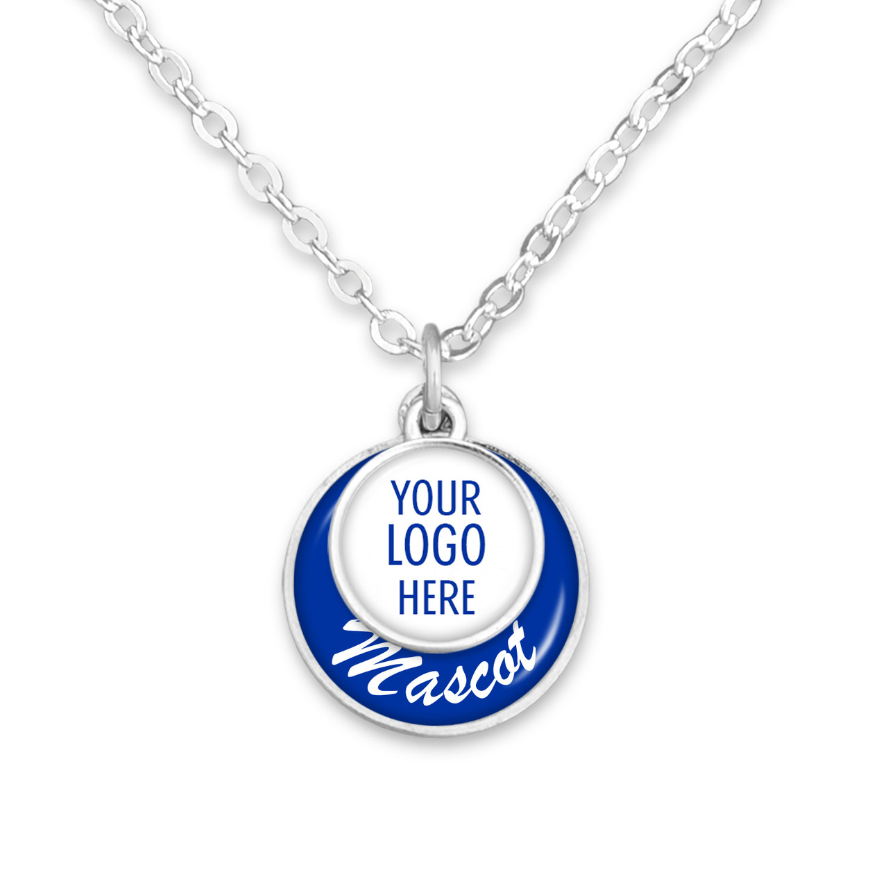 Custom, Souvenir, or Logo Stacked Disk Necklace