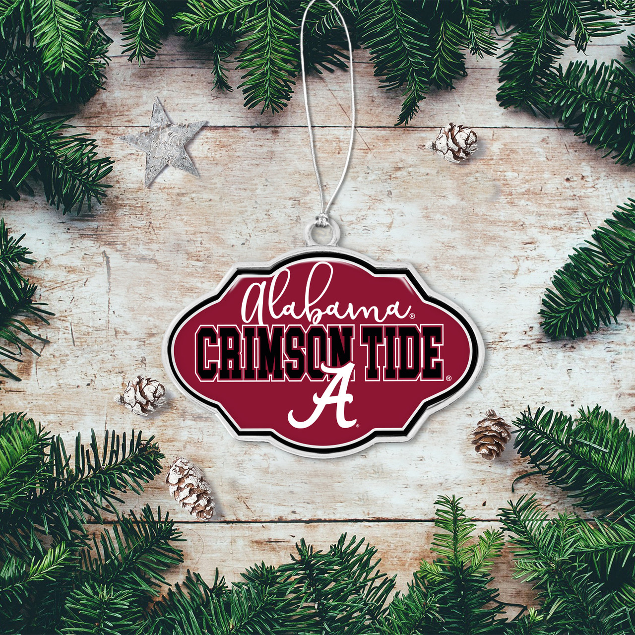 Alabama Crimson Tide Christmas Frame Ornament