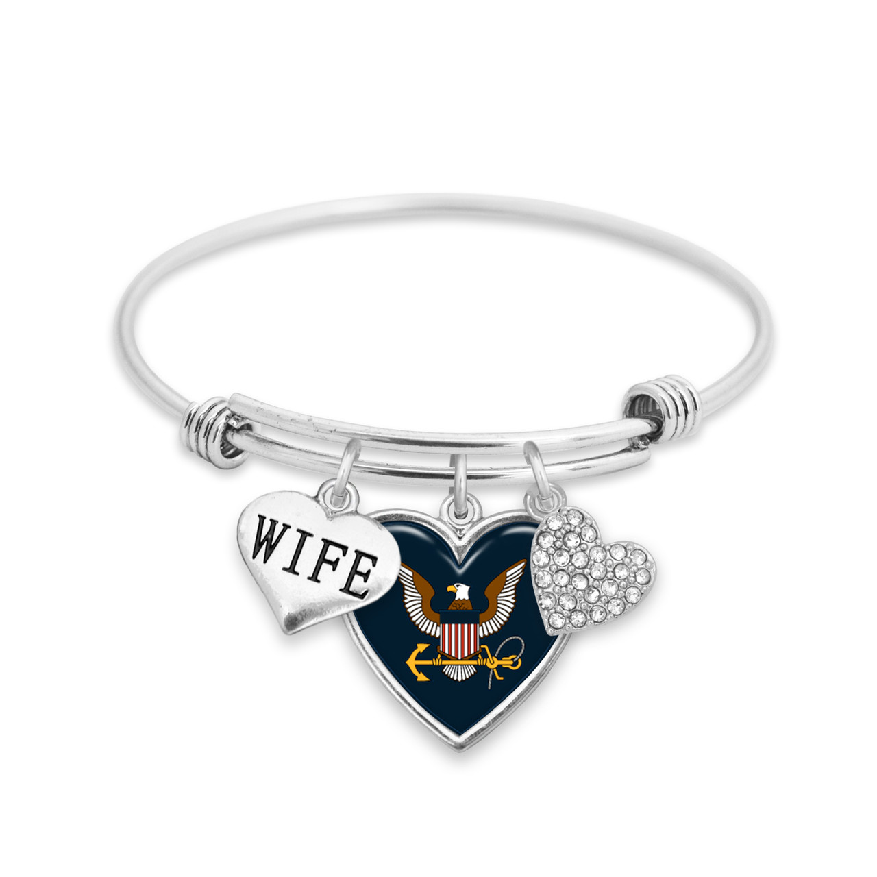 U.S. Navy® Amara Bracelet with Wife Accent