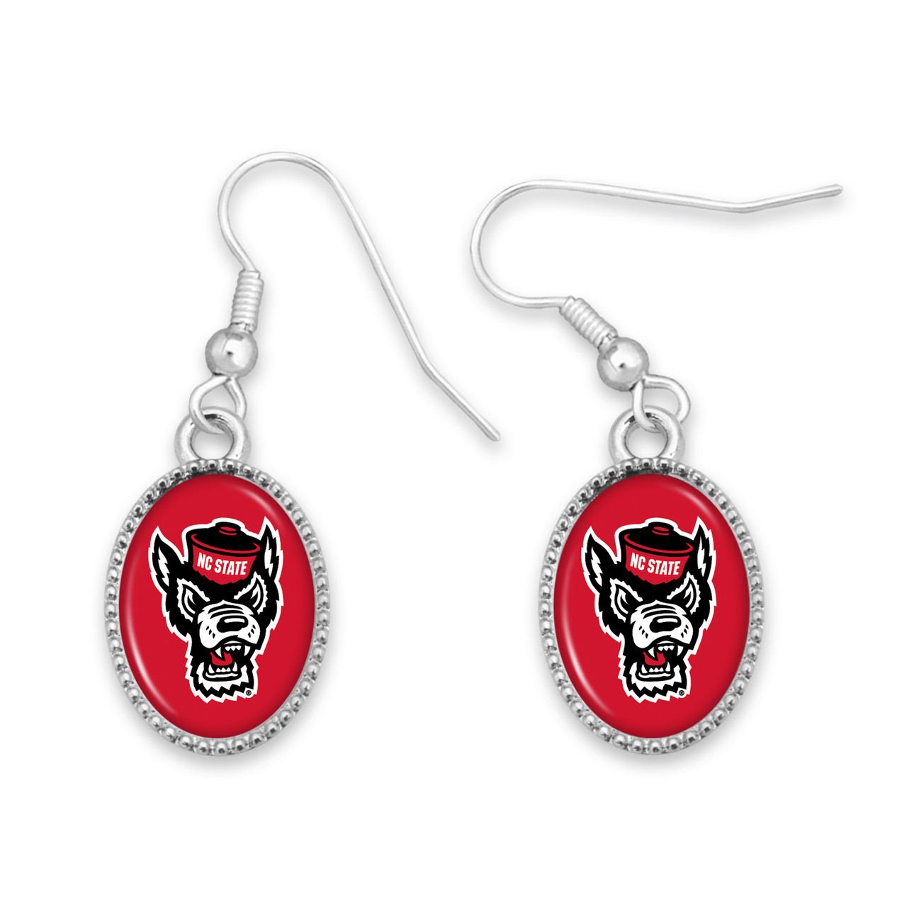 NC State Wolfpack Tuffy Head Kennedy Earrings