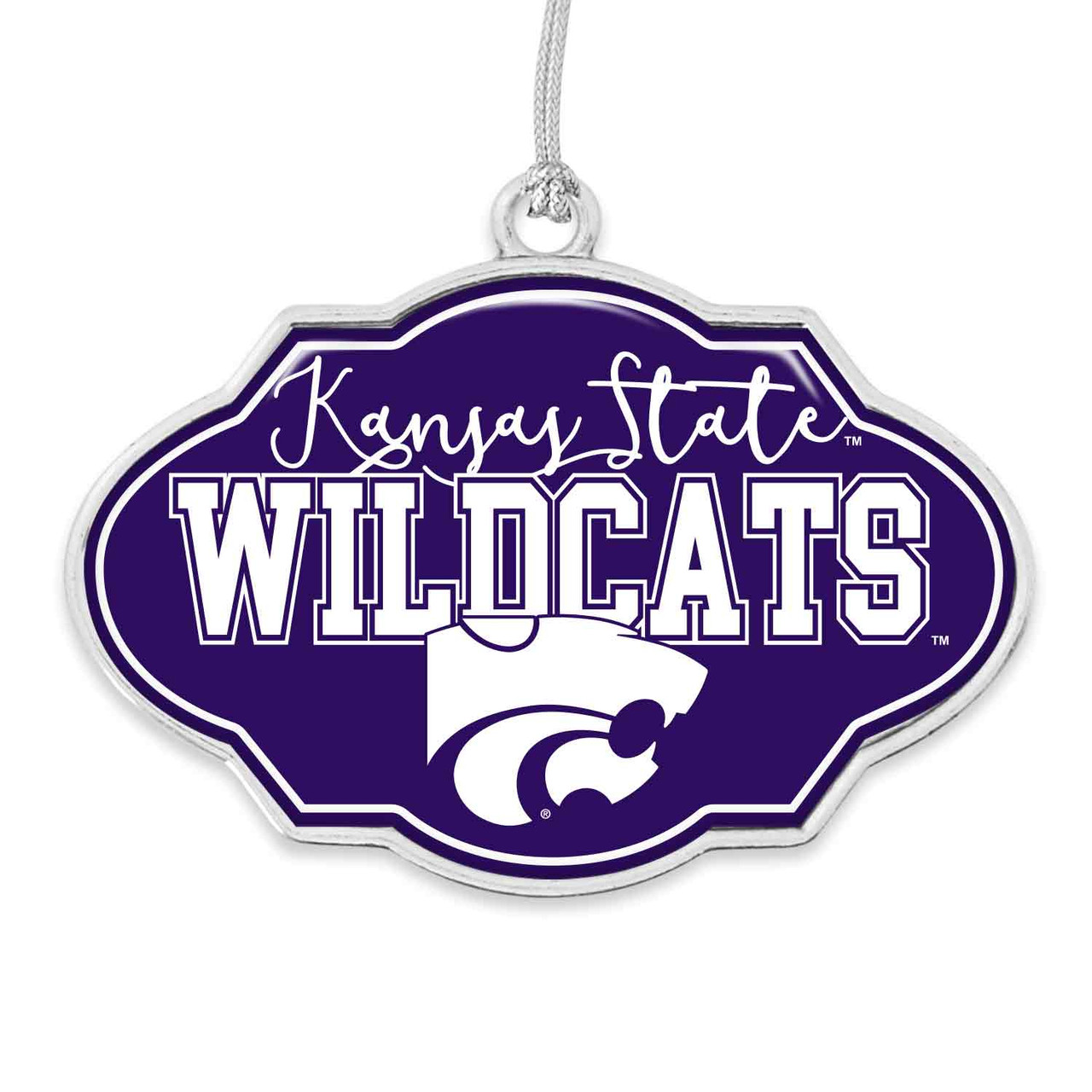 Kansas State Wildcats Christmas Frame Ornament