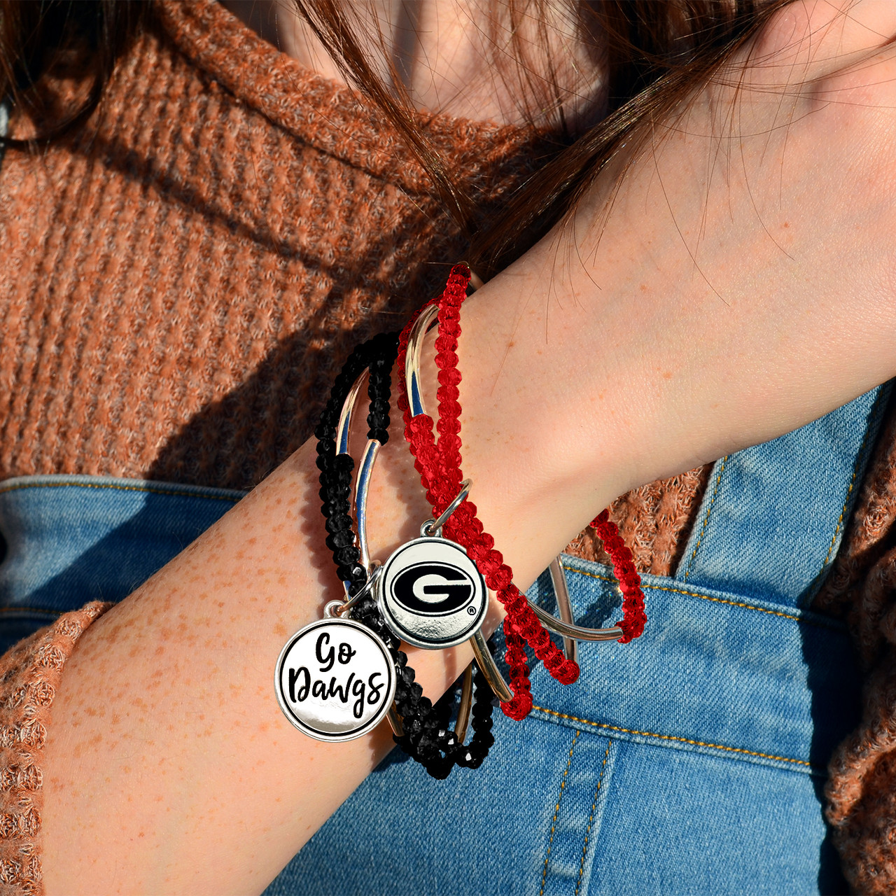 Georgia Bulldogs Bracelet- Chloe Spirit Slogan