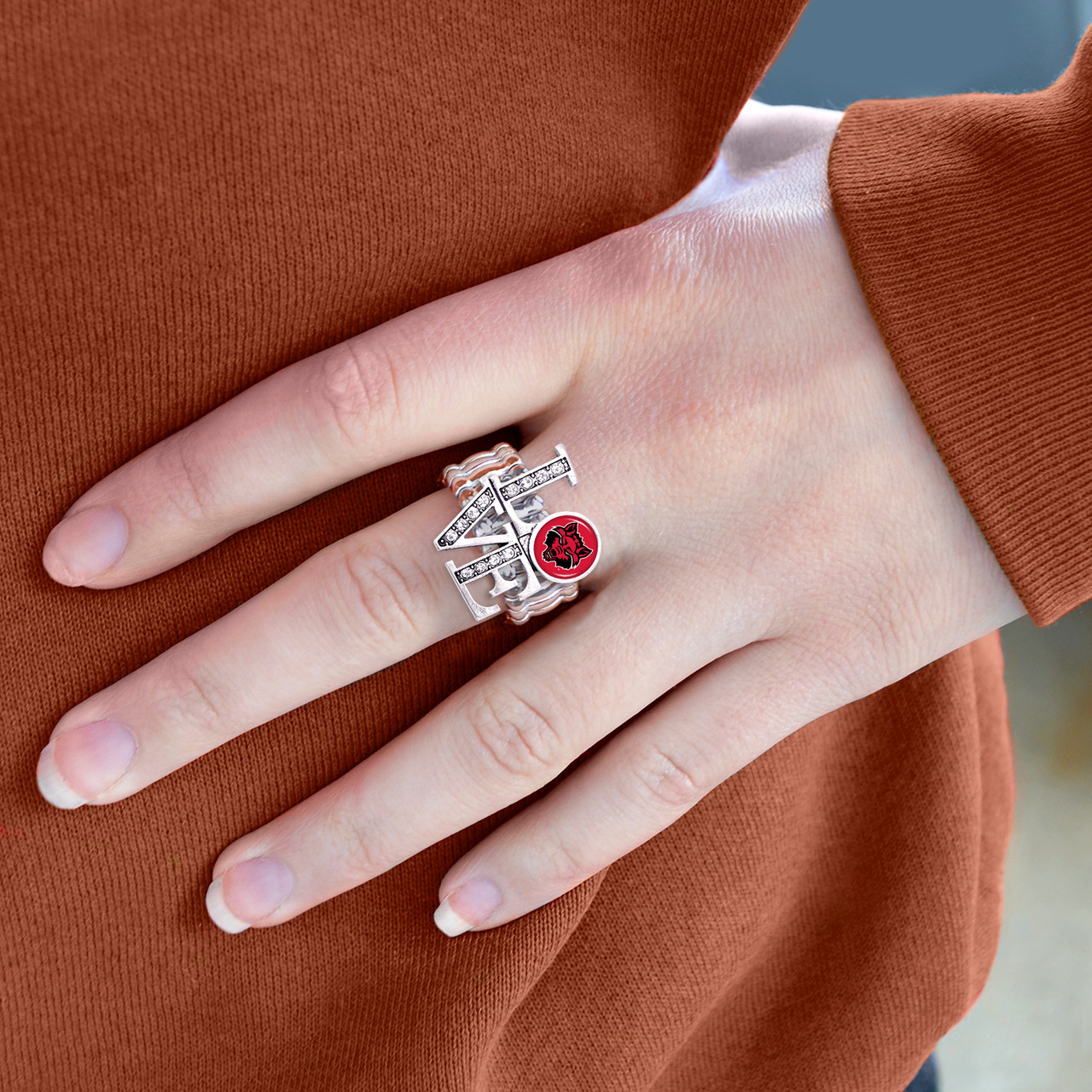 Arkansas State Red Wolves Stretch Ring- LOVE