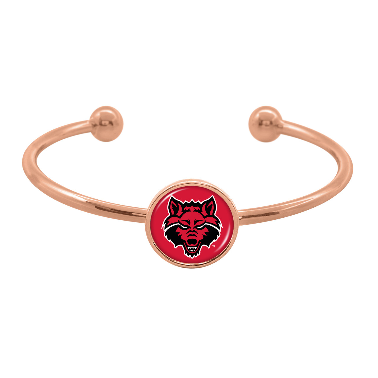 Arkansas State Red Wolves Bracelet- Izzie Rose Gold