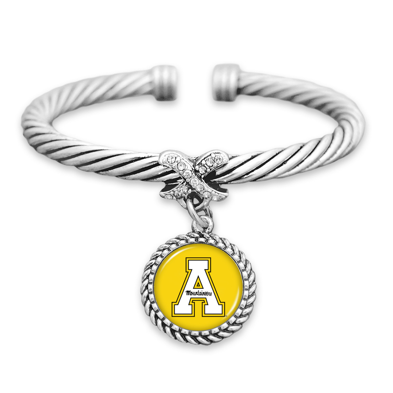 Appalachian State Mountaineers Bracelet- X Bangle Cuff