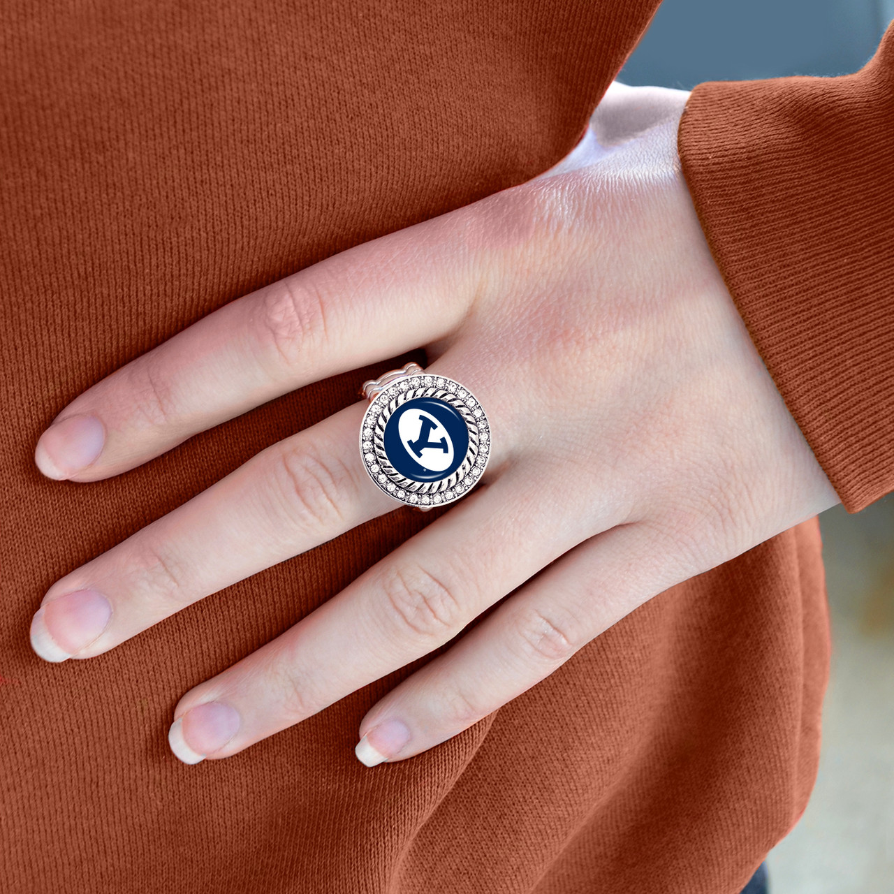 BYU Cougars Stretch Ring- Allie